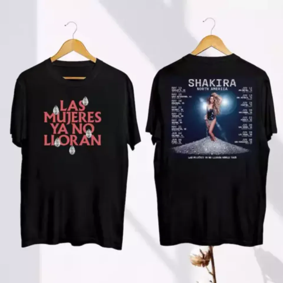 New Shakira 2025 Concershirt, Shakira Las Mujeres Ya No Lloran 2025 World Tour Shirt