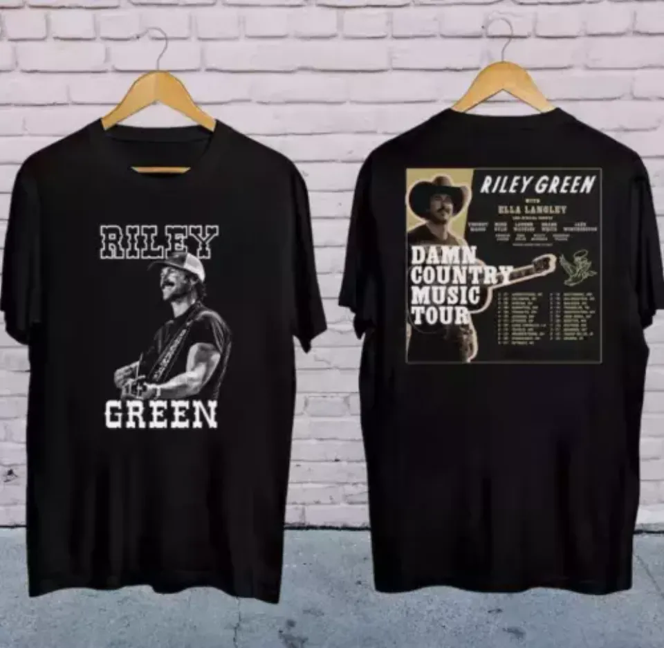 New 2025 Riley Green Damn Country Music Tour Shirt, Riley Green 2025 Concert