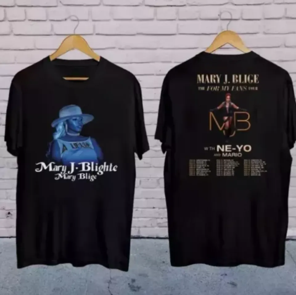 New Mary J Blige 2025 Concert, 2025 Mary J Blige The For My Fans Tour Shirt