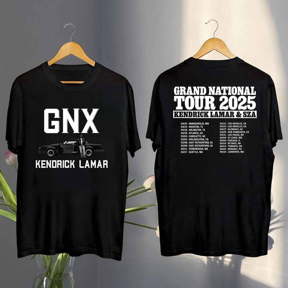 New Kendrick Lamar & Sza Concert 2025 Shirt, Kendrick Lamar 2025 Grand National Tour Shirt, Kendrick Lamar Gnx Fan Gift