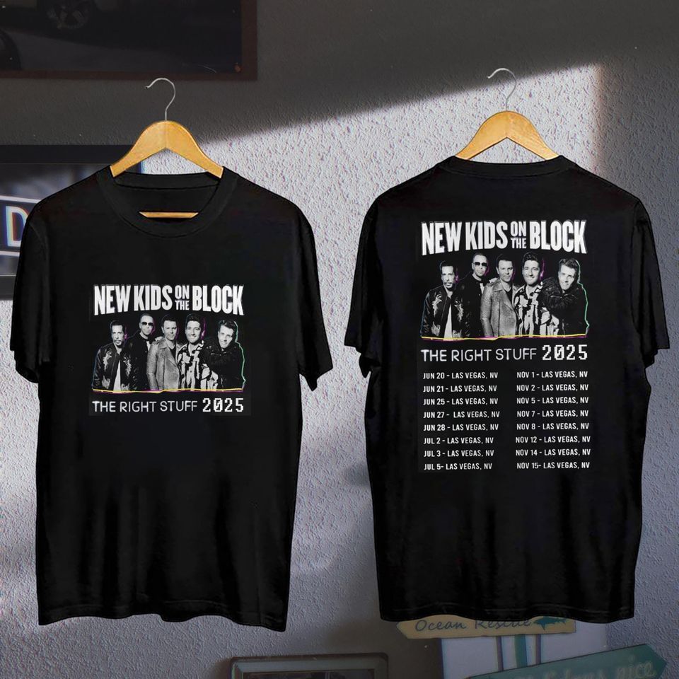 New Nk On The Block The Right Stuff Shirt, Nkot Block Band 2025 Concert, Nkot Block Fan Gift