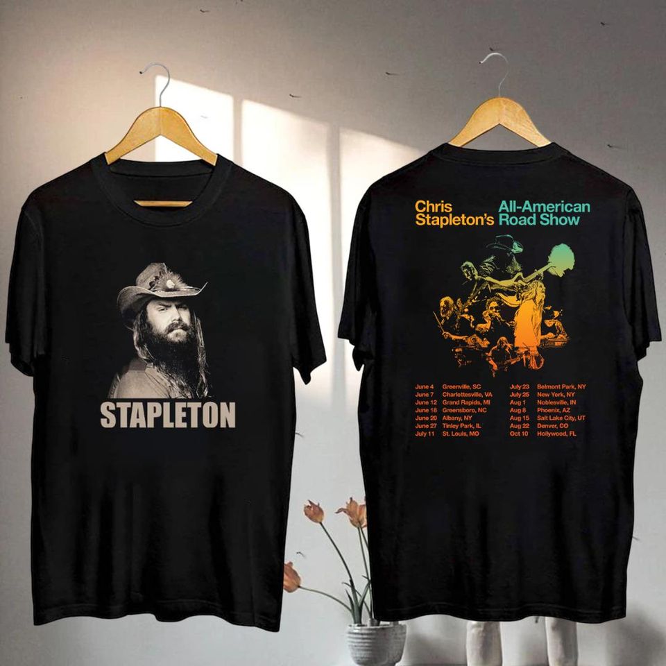New 2025 Chris Stapleton All-American Road Tour Shirt, Chris Stapleton Fan Shirt