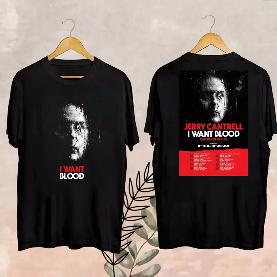 New Jerry Cantrell I Want Blood North American Tour 2025 Shirt