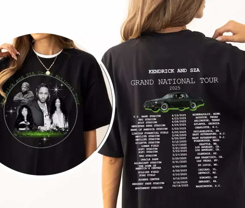 New Kendrick & Sza Grand National Tour 2025 Gildan Unisex Softstyle Shirt