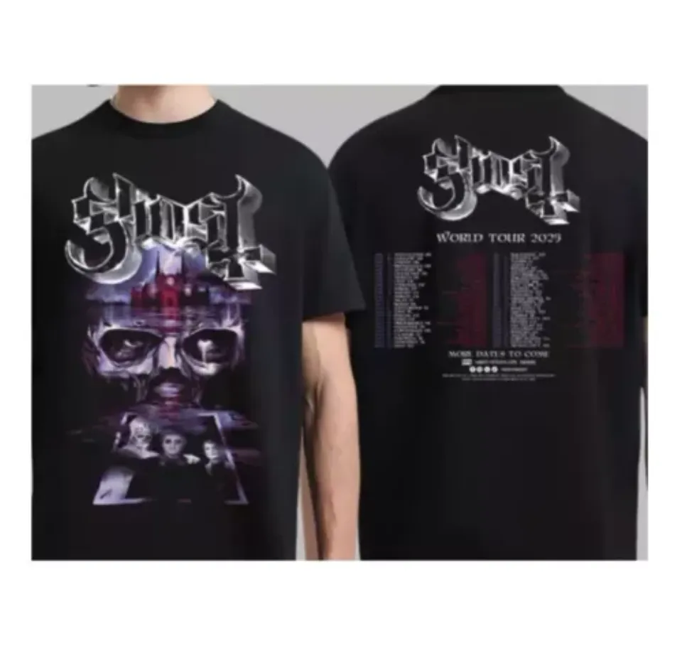 New Ghost Band World Tour 2025 Tour Dates Two Sides Unisex Shirt