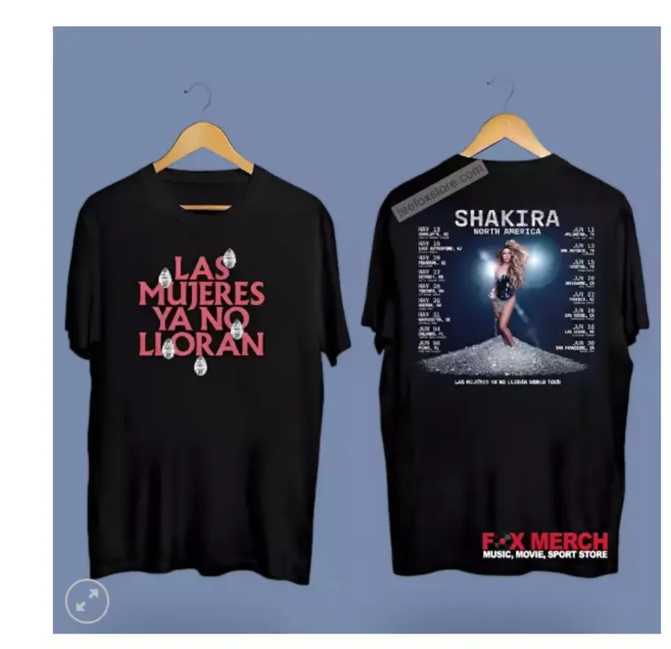 New Shakira Las Mujeres Ya No Lloran World Tour 2025 Graphic Shirt