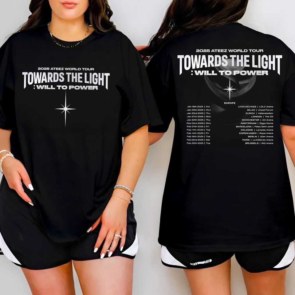 New 2025 Ashirtz World Tour Towards The Light: Will To Power Shirt, Ashirtz Tour Merch, Ashirtz Shirt