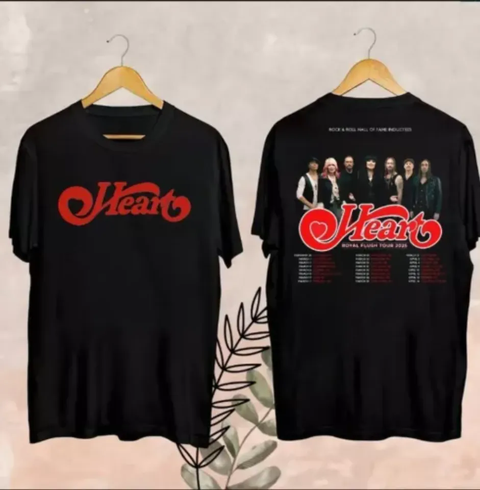 2025 Heart Band Royal Flush Tour Shirt, Rock Band Heart 2025 Tour Shirt, Heart