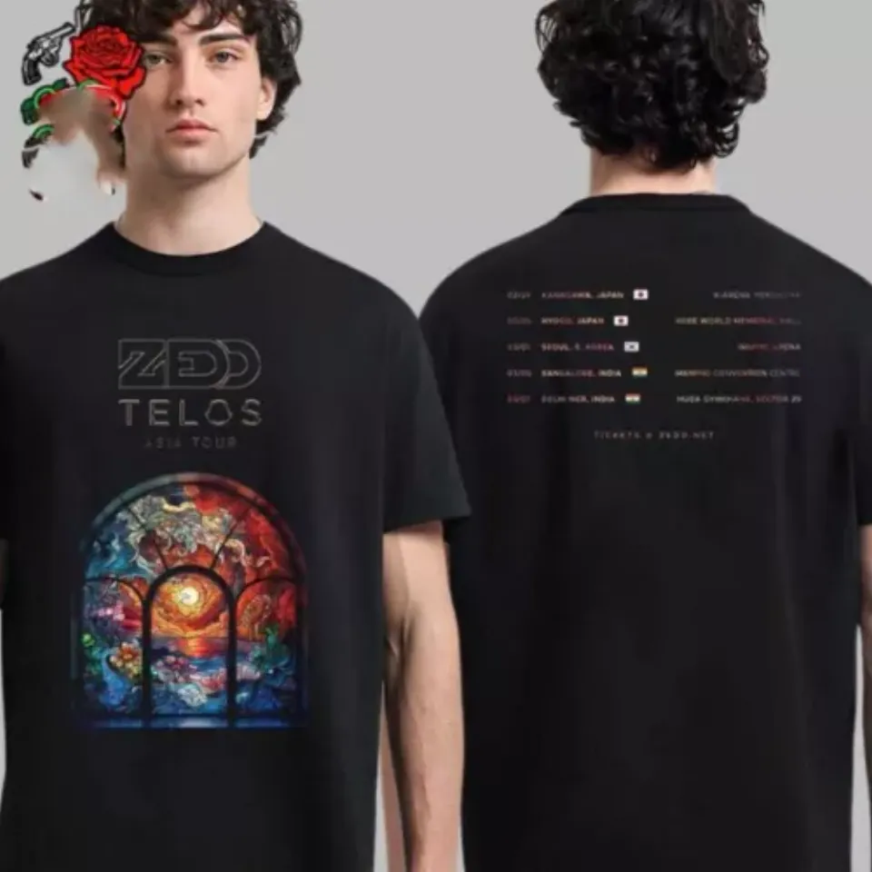 New Zedd Telos Asia Tour 2025 Tour Dates List Two Sides Unisex Shirt