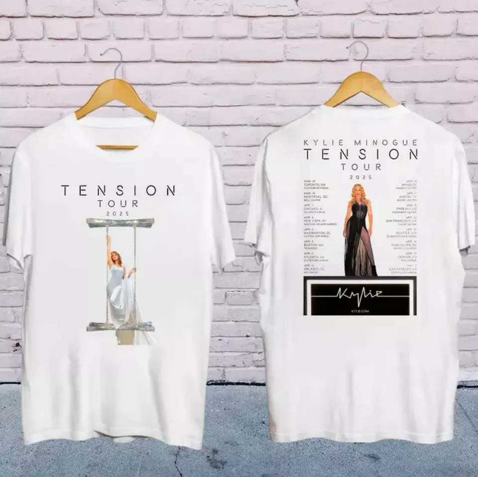 New 2025 Kylie Minogue Tension World Tour Shirt, Kylie Minogue 2025 Concert