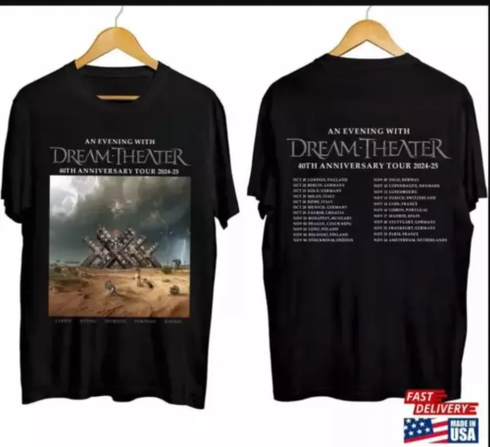 New Dream Theater 40Th Anniversary Tour 2024 2025 Shirt