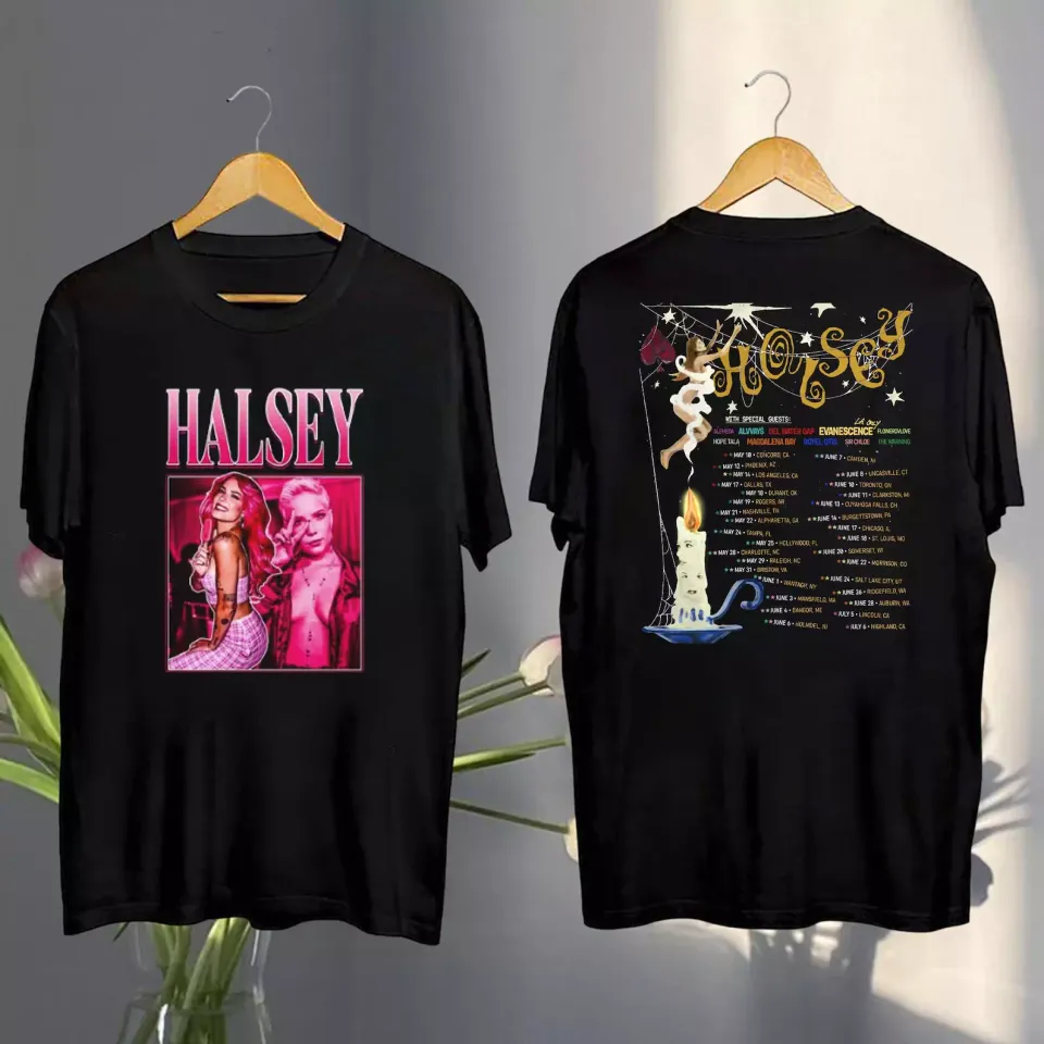 Halsey Concert Graphic Shirt, Halsey For My Last Trick The Tour 2025 Shirt