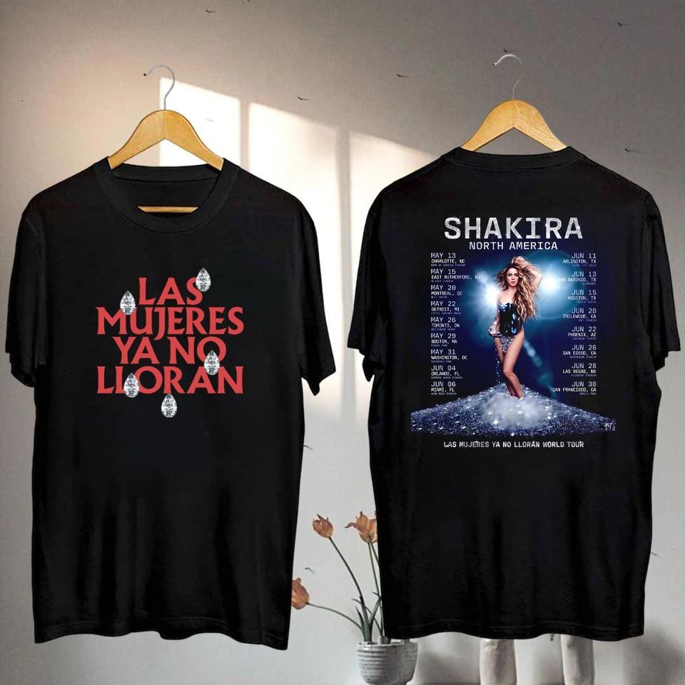 2025 Shakira Las Mujeres Ya No Lloran Tour Shirt, Shakira Fan Gifshirt, Shakira 2025 Concershirt