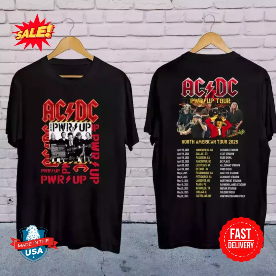 Ac-Dc Band World Tour 2025 Shirt