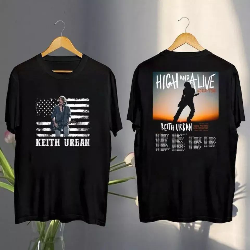 New Keith Urban Vintage Shirt, Keith Urban High And Alive Tour 2025 Shirt