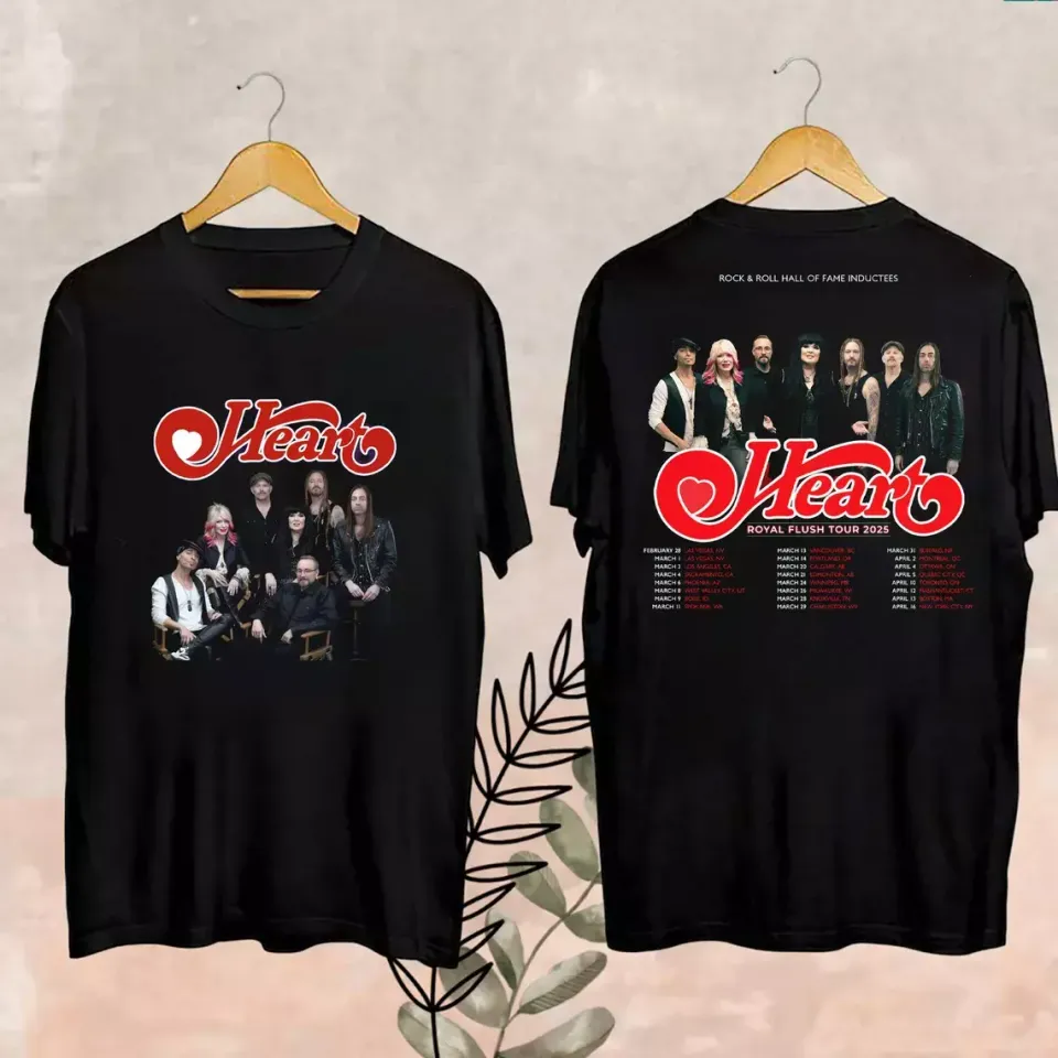New New Heart Band Tour 2025 Band Gift For Fan Shirt
