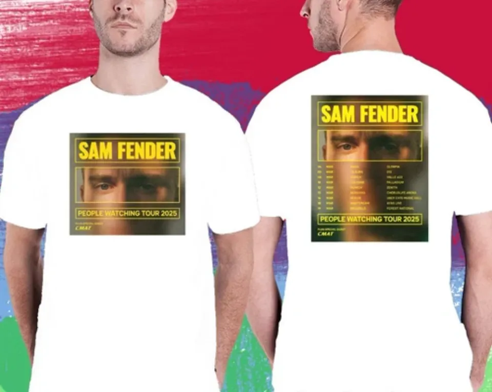 Sam Fender People Watching Europe Tour 2025 Double Sided Shirt