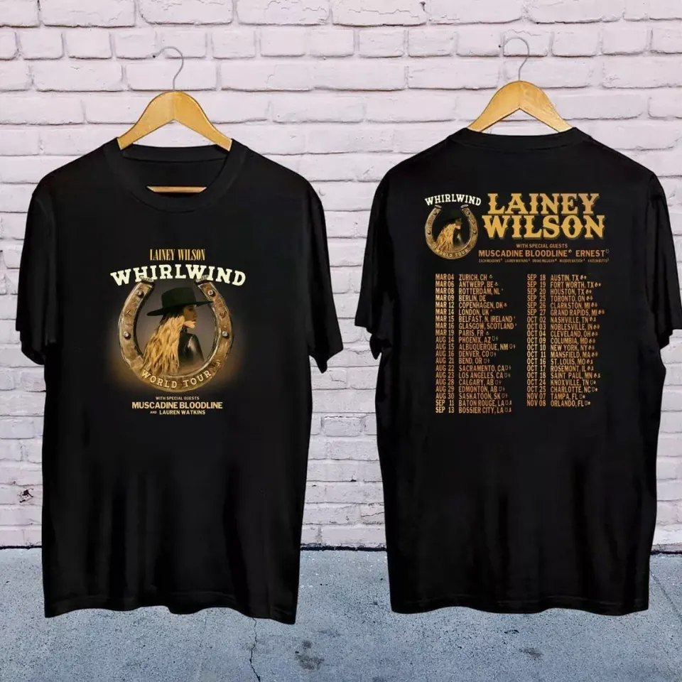 New Lainey Wilson Whirlwind World Tour 2025 Shirt, Lainey Wilson 2025 Concershirt