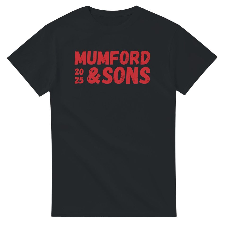 New Mumford And Sons 2025 Tour Heavyweight Unisex Crewneck Shirt