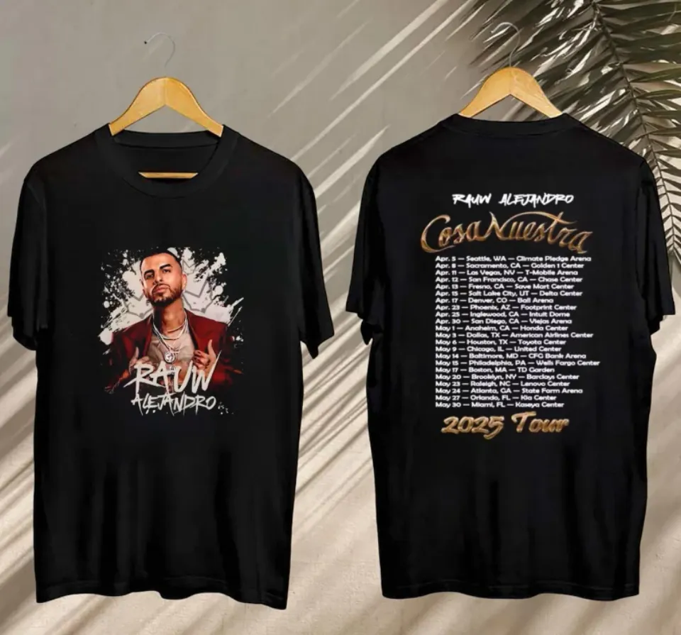 New Graphic Rauw Alejandro Cosa Nuestra Tour 2025 Shirt