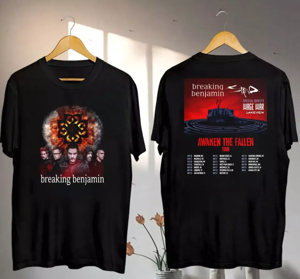 New Breaking Benjamin Awaken The Fallen 2025 Tour Shirt For Fans