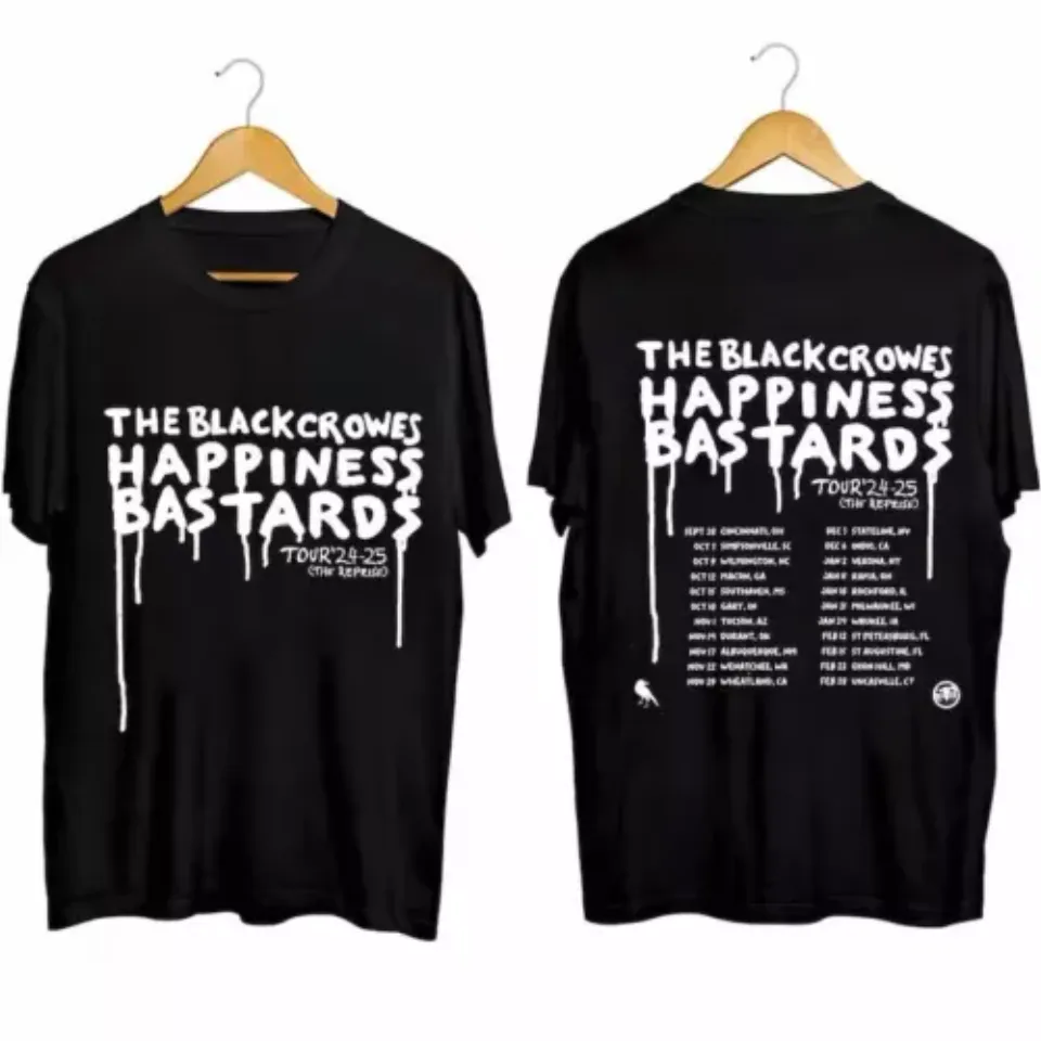 New The Black Crowes 2024 2025 Happiness Bastards Tour Shirt