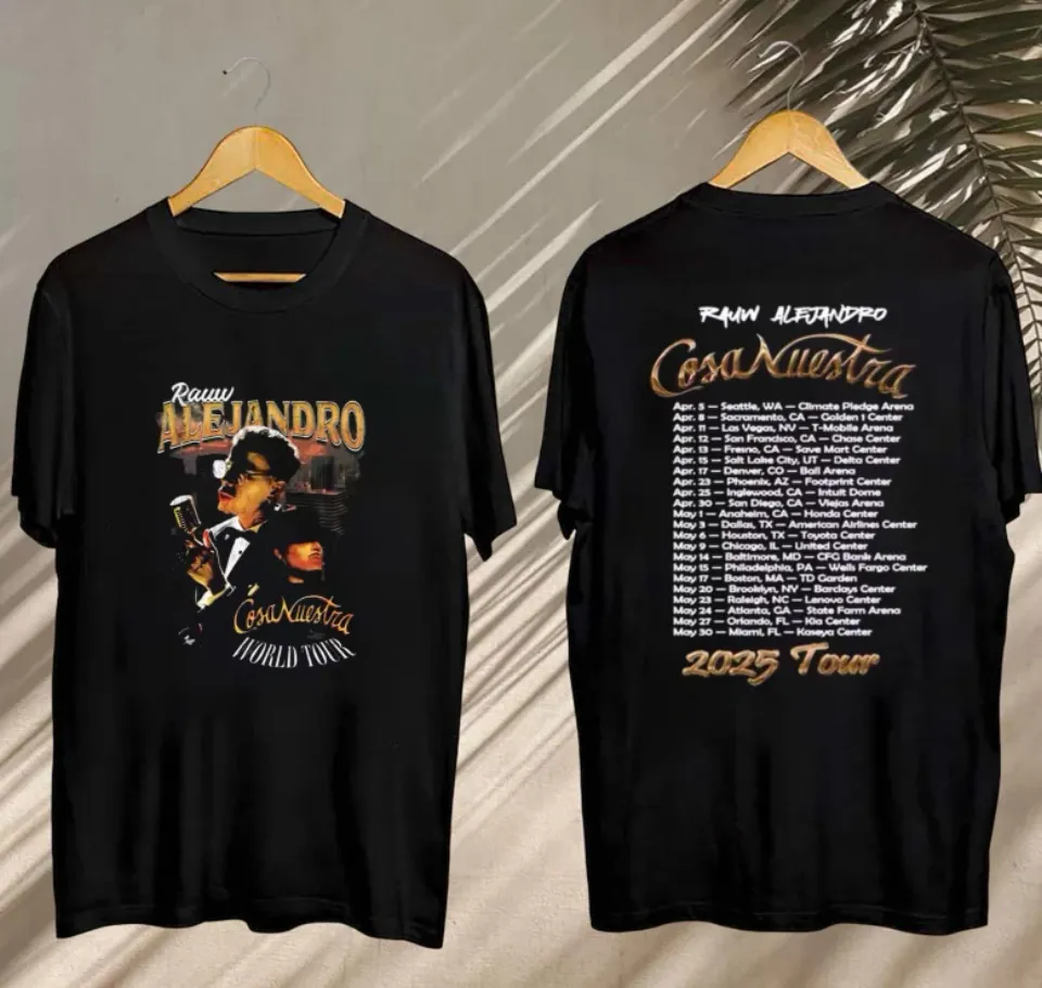 New 2025 Rauw Alejandro Cosa Nuestra Tour Shirt