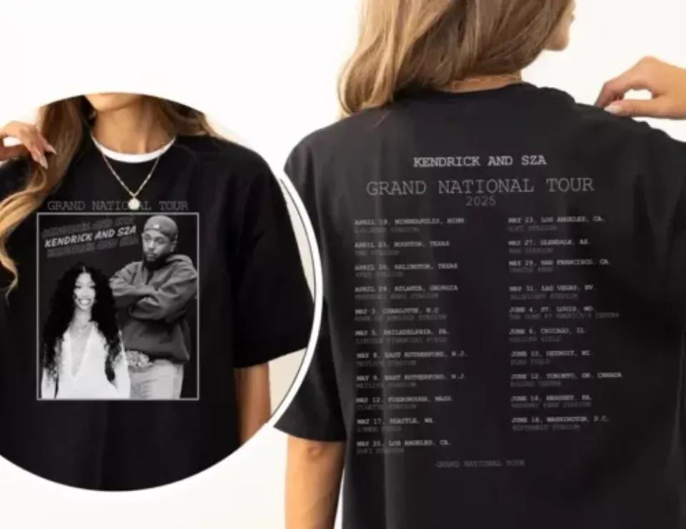 New Fan Gift Kendrick & Sza Grand National Tour 2025 Gildan Unisex Softstyle Shirt