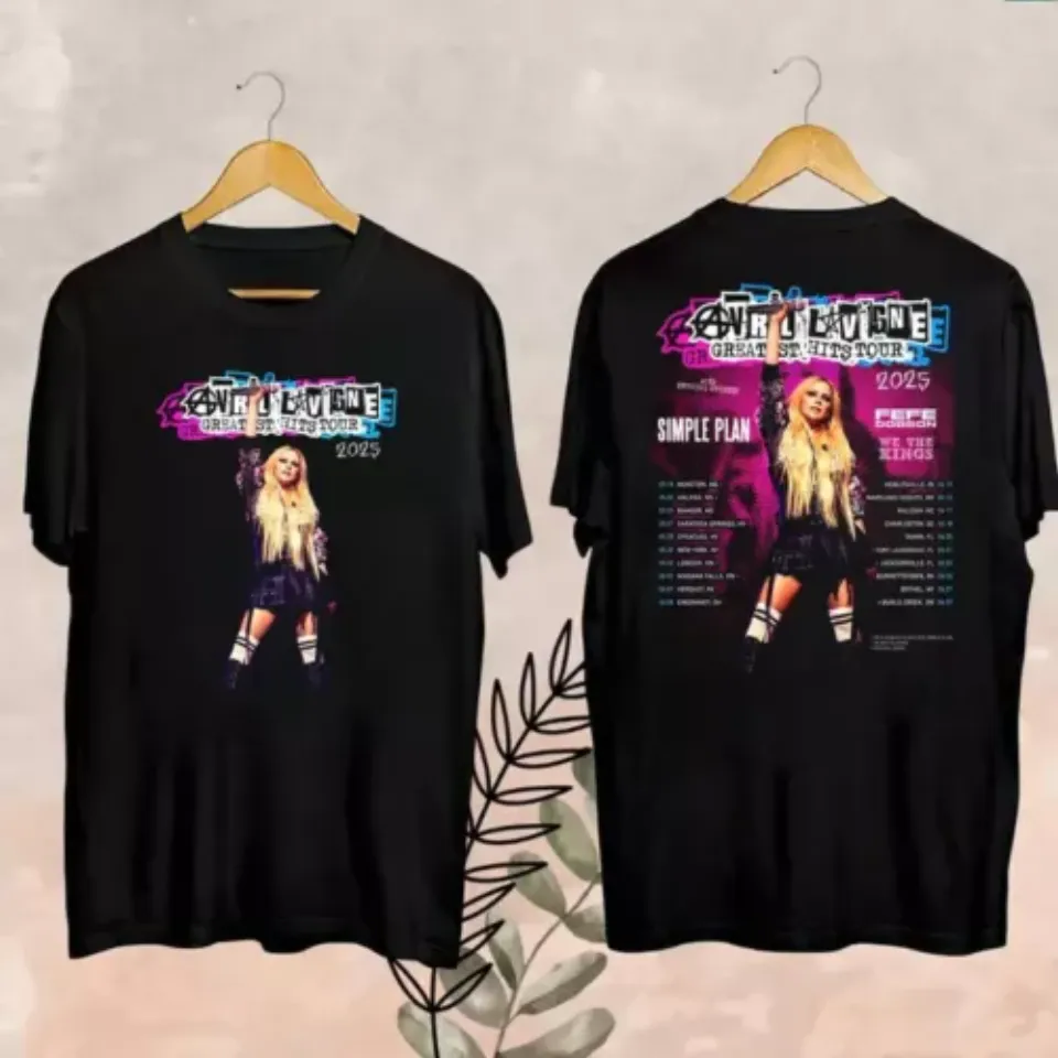 New Avril Lavigne Greatest Hits Tour 2025 Shirt, Avril Lavigne 2025 Concert