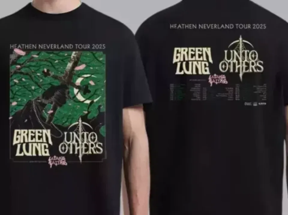 New Green Lung And Unto Others And Satans Satyrs Heathen Neverland Tour 2025 Shirt