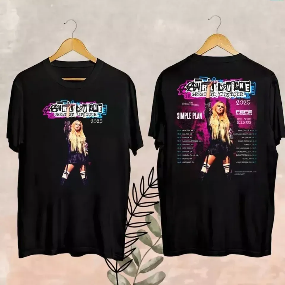 New Avril Lavigne Greatest Hits Tour 2025 Shirt, Avril Lavigne 2025 Concert