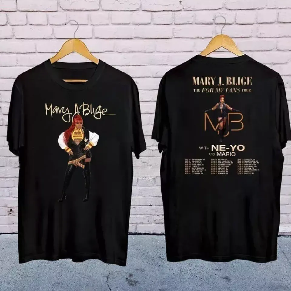 New Mary J Blige The For My Fans Tour 2025 Twoside Shirt