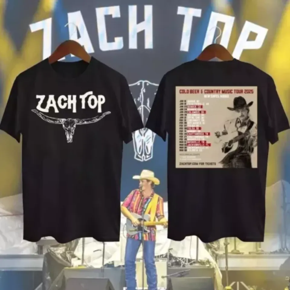 New 2025 Zach Top Cold Beer & Country Music Tour Shirt Gift For Fan
