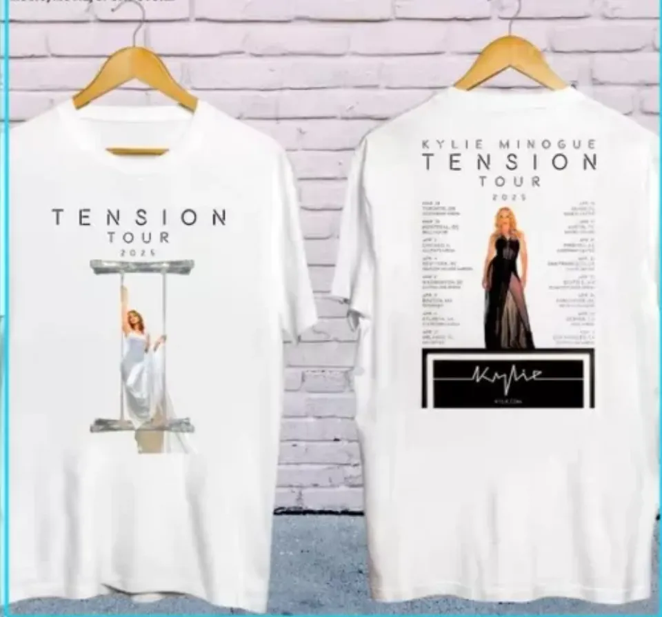 New Kylie Minogue Tension World Tour 2025 Concershirt