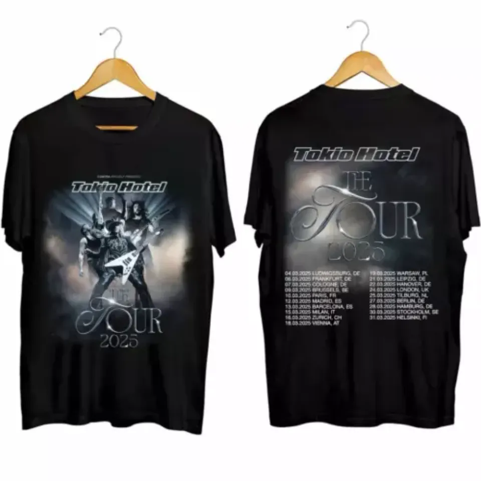 New Tokio Hotel Tour 2025 Double Sided Shirt
