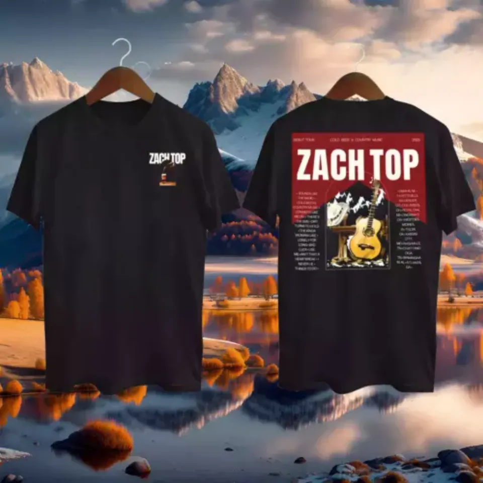 New Zach Top Cold Beer & Country Music Tour 2025 Shirt Comfy Cozy Shirt