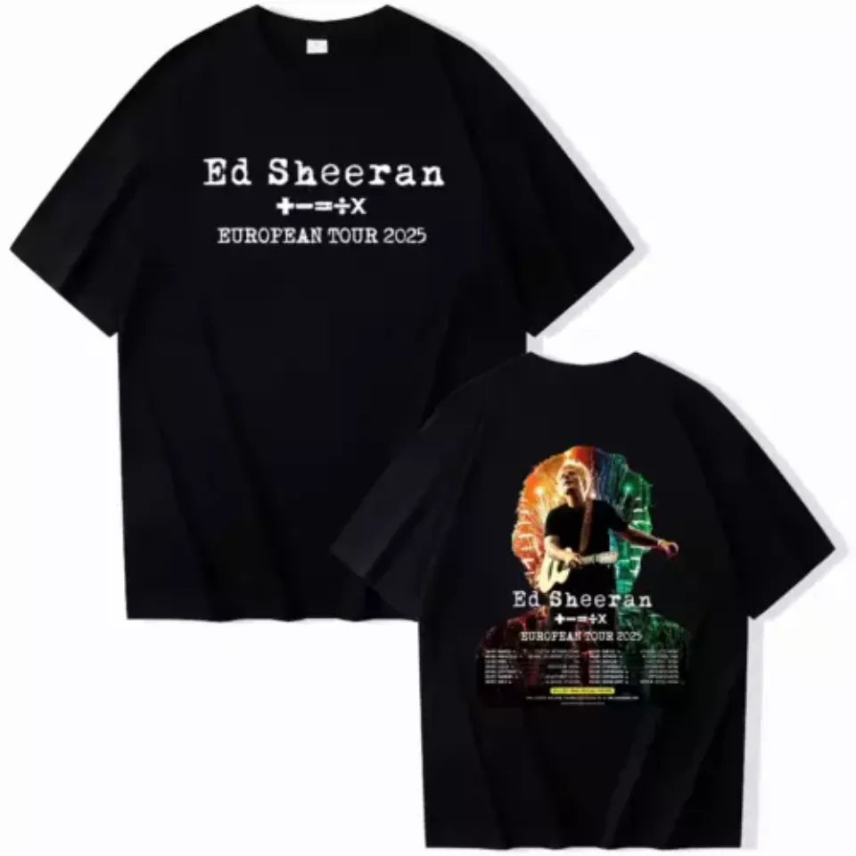 New Ed Shee European Tour 2025 Shirt For Fans Double Sided