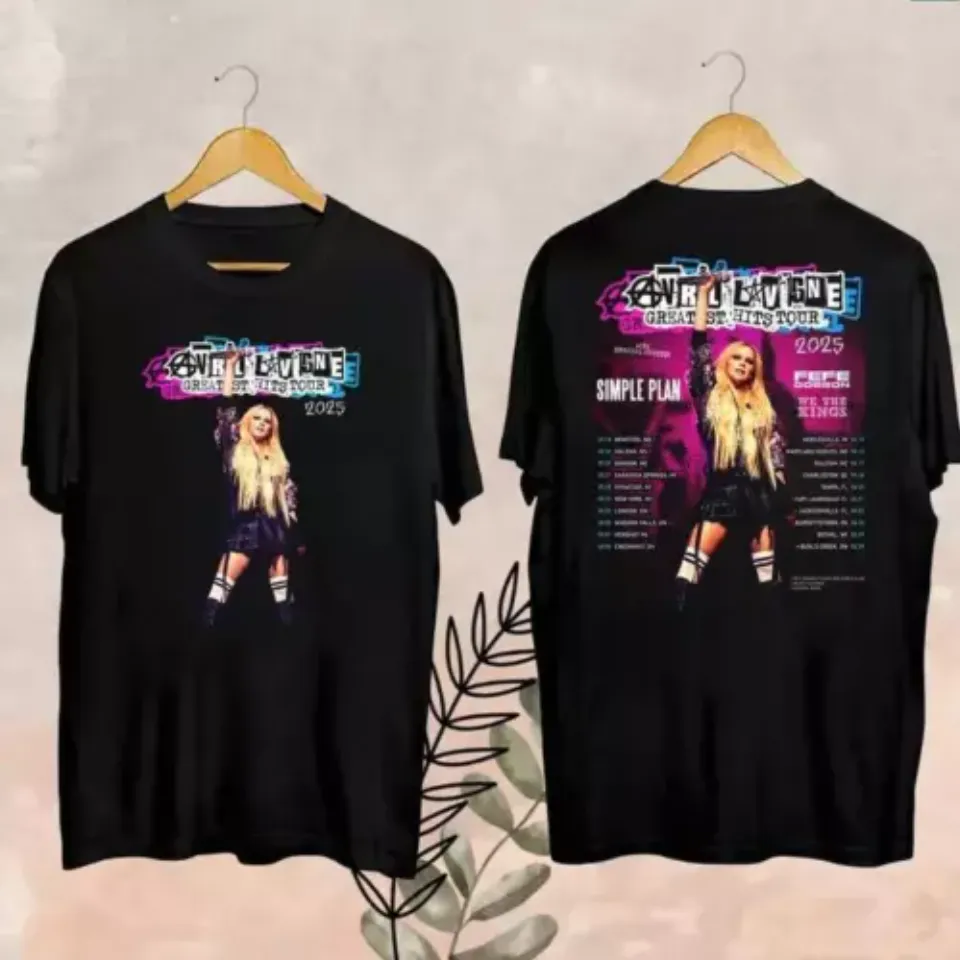 New Avril Lavigne Greatest Hits Tour 2025 Shirt Avril Lavigne 2025 Concert