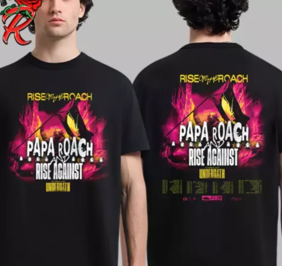 New Papa Roach And Rise Against Tour 2025 Unisex Shirt