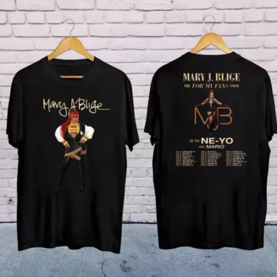 New Mary J Blige Graphic Shirt, Mary J Blige The For My Fans Tour 2025 Shirt