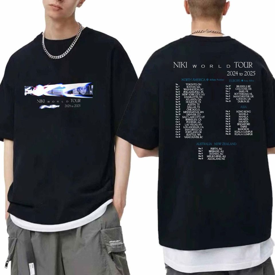 New Niki World Tour 2024 To 2025 Shirt, Niki 2024 Concershirt