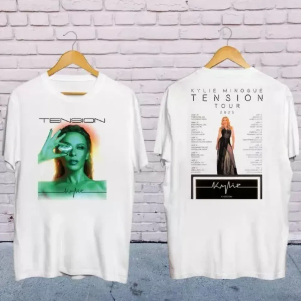 New Kylie Minogue 2025 Concert, Kylie Minogue Tension World Tour 2025 Shirt