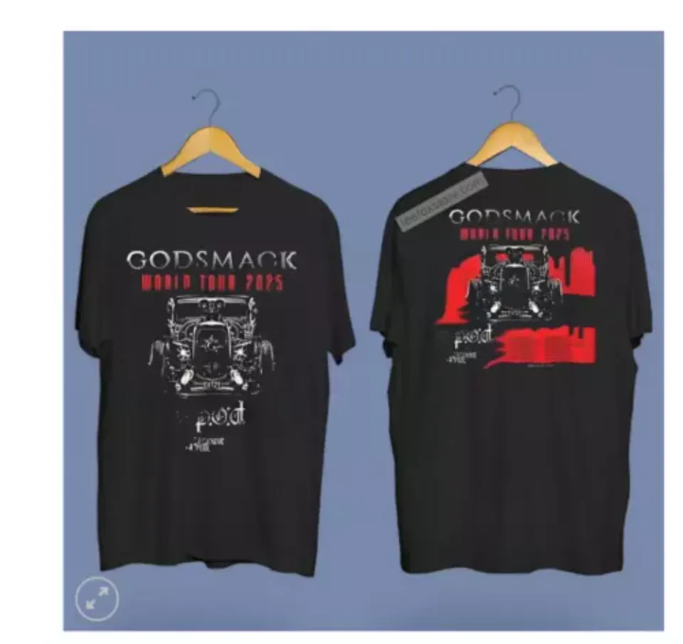New Godsmack World Tour 2025 Music Concershirt