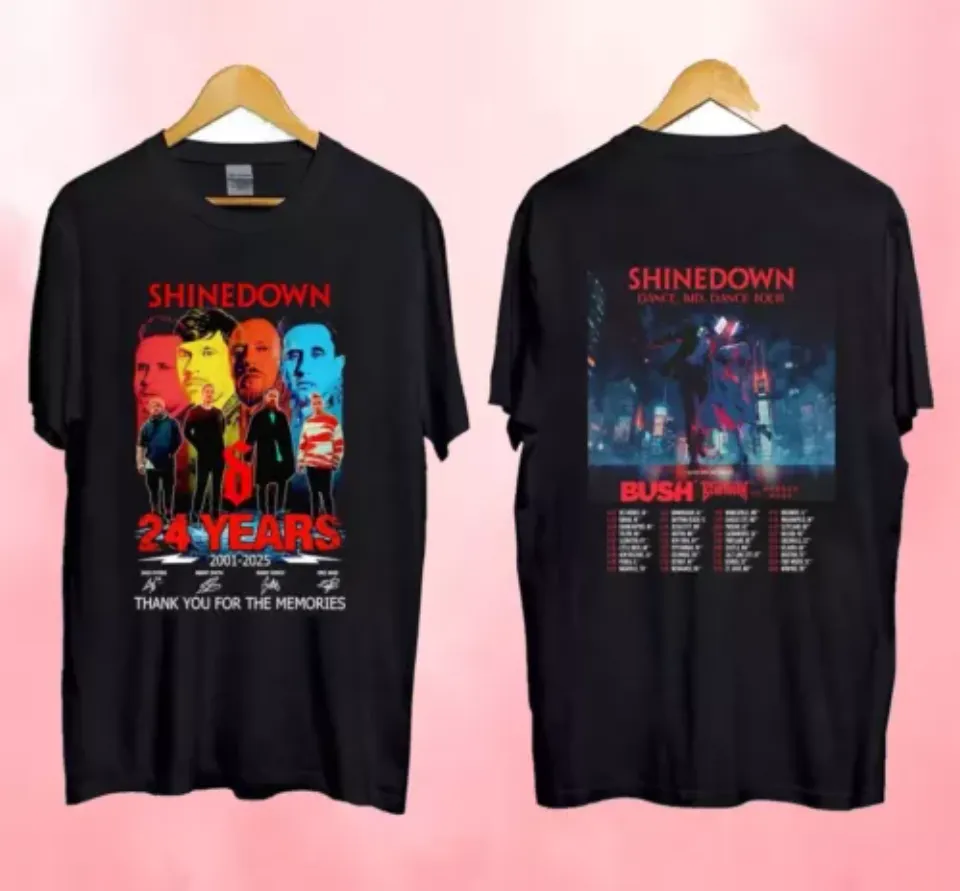 New Shine Down 2025 Dance, Kid, Dance Tour S-3Xl T- Shirt