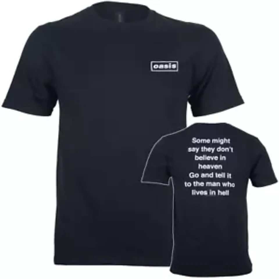 New Official Oasis Shirt Some Might Say Lyric Reunion Tour 2025