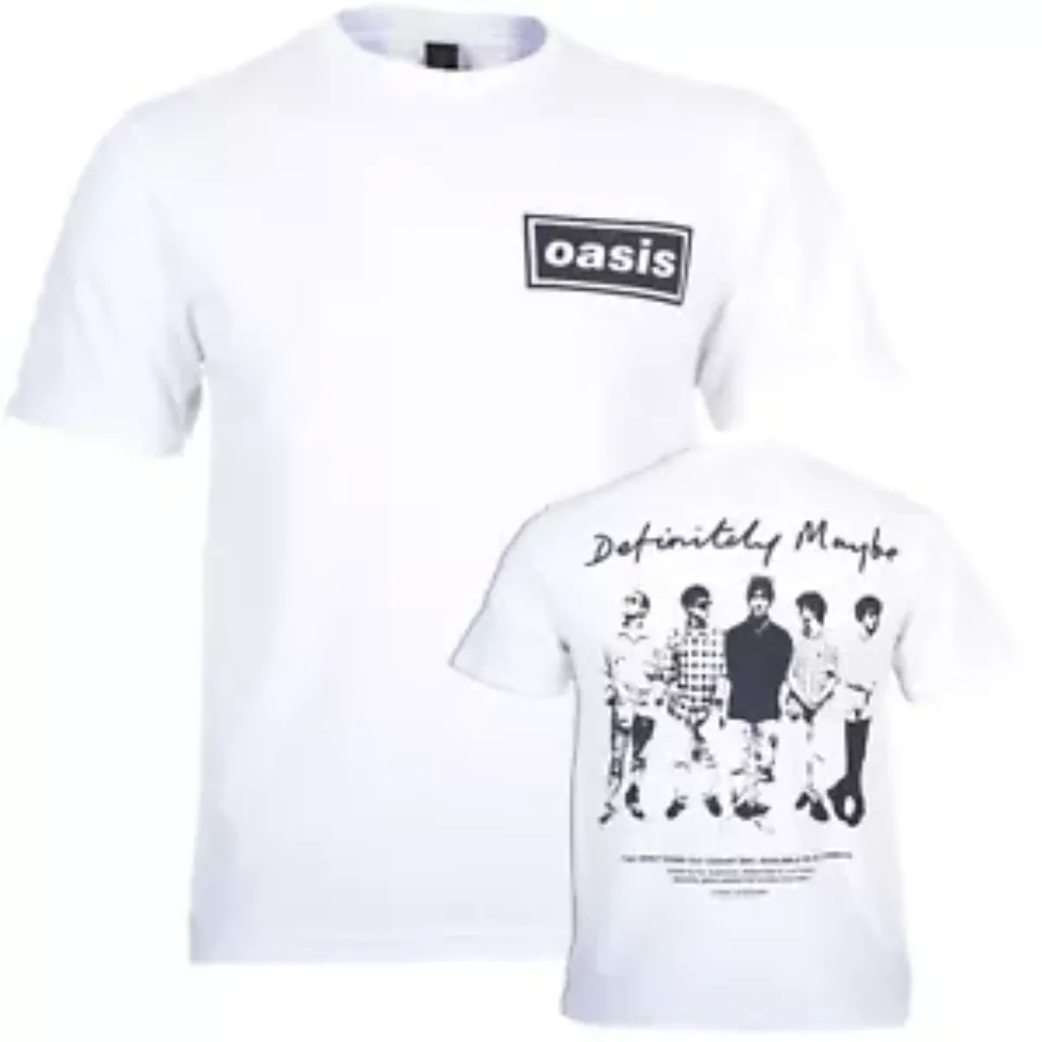 New Oasis Shirt Definitely Maybe Promo Official Reunion Tour 2025
