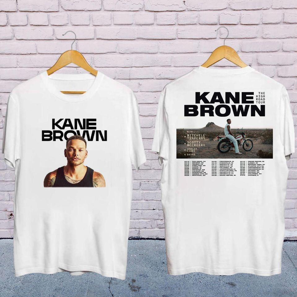 New Kane Brown Graphic Shirt, 2025 Kane Brown The High Road Tour Shirt, Kane Brown Fan Gifts