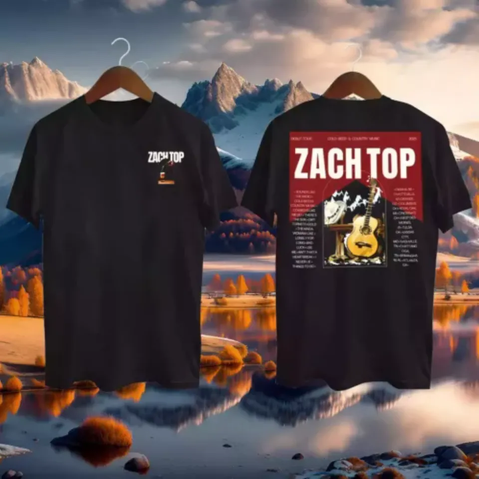 New Zach Top Cold Beer & Country Music Tour 2025 Shirt Comfy Cozy Shirt
