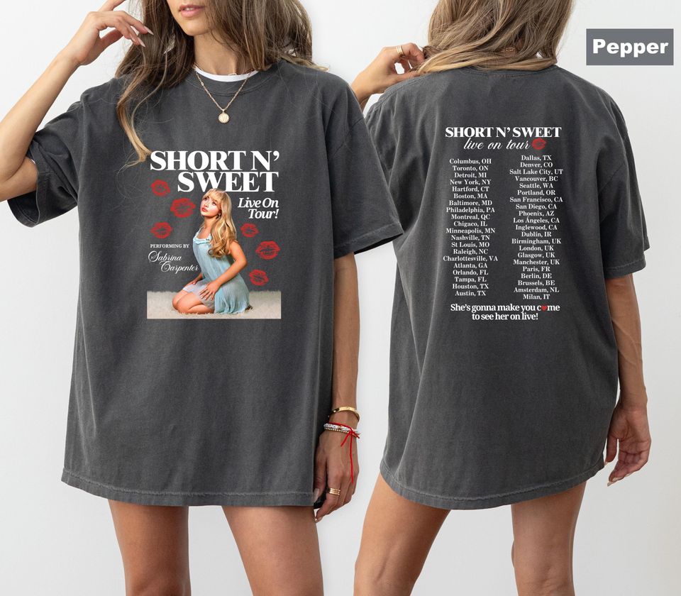 New Short N’ Sweet Live On Tour! Shirt, Short N Sweet 2025 Tour Shirt