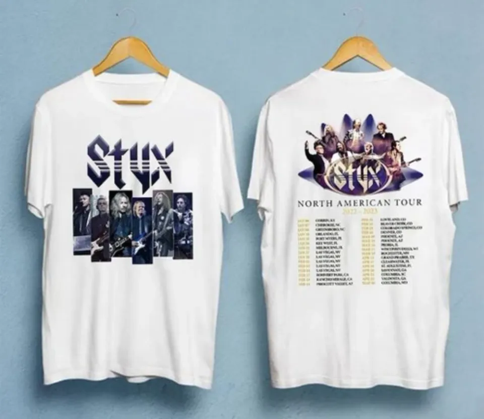 New Styxs Shirt, Styxs Band World Tour Dates And Setlist Tour Concert 2024 2025